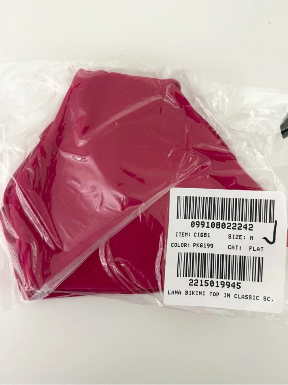 J. Crew Lana Bikini Top Classic Sculpt Autumn Berry Pink